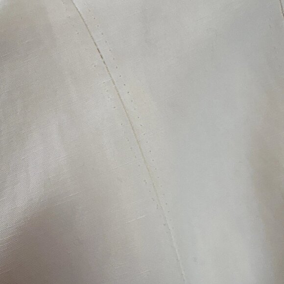 Gianfranco Ferre Italy Off Shoulder Fringe Buttoned Jacket Cream Size 46 US 10 - Picture 12 of 16